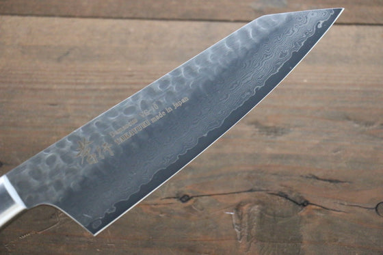 Sakai Takayuki VG10 33 Layer Damascus Kiritsuke Santoku 160mm Mahogany Pakka wood Handle - Seisuke Knife