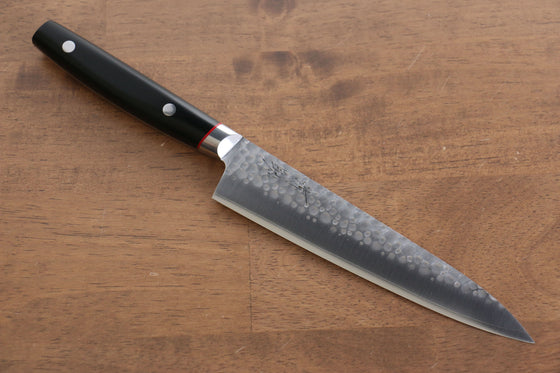 Seisuke PRO-J VG10 Hammered Petty-Utility 150mm Black Micarta Handle - Seisuke Knife