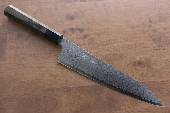 Seisuke VG10 33 Layer Damascus Kiritsuke Gyuto 240mm Gray Pakka wood Handle - Seisuke Knife