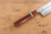 Yu Kurosaki Fujin VG10 Hammered Gyuto 240mm Maple(With turquoise ring Brown) Handle - Seisuke Knife