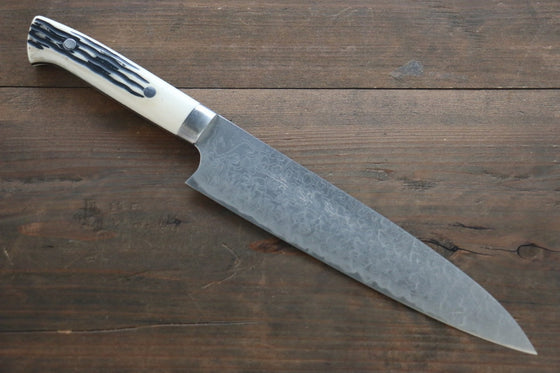 Takeshi Saji R2/SG2 Diamond Finish Damascus Gyuto Japanese Chef Knife 210mm - Seisuke Knife