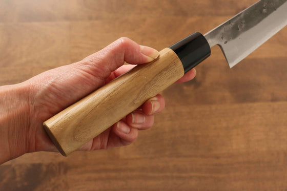 Seisuke Blue Steel No.2 Nashiji Sujihiki Japanese Knife 240mm Chestnut Handle - Seisuke Knife