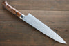 Takeshi Saji SG2 Diamond Finish Damascus Gyuto Japanese Chef Knife 210mm wtih Ironwood Handle - Seisuke Knife
