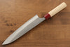 Masakage Yuki White Steel No.2 Nashiji Gyuto 210mm with Magnolia Handle - Seisuke Knife