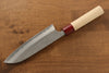 Masakage Yuki White Steel No.2 Nashiji Santoku 165mm with Magnolia Handle - Seisuke Knife