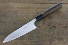  Ogata White Steel No.2 Damascus Petty-Utility 135mm with Shitan Handle - Seisuke Knife
