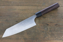  Ogata White Steel No.2  Damascus Bunka  165mm with Shitan Handle - Seisuke Knife