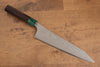 Yu Kurosaki Senko Ei R2/SG2 Hammered Gyuto 210mm Shitan (ferrule: Green Pakka wood) Handle - Seisuke Knife
