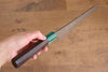 Yu Kurosaki Senko Ei R2/SG2 Hammered Gyuto 210mm Shitan (ferrule: Green Pakka wood) Handle - Seisuke Knife