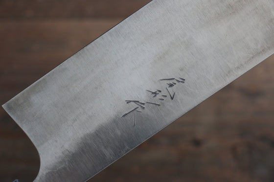 Ogata White Steel No.2 Damascus Nakiri  165mm with Shitan Handle - Seisuke Knife