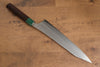 Yu Kurosaki Senko Ei R2/SG2 Hammered Gyuto 240mm Shitan Handle (Green) - Seisuke Knife