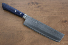  Kunihira Kokuryu VG10 Hammered Usuba Japanese Knife 165mm Blue Pakka wood Handle - Seisuke Knife