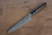  Nao Yamamoto SRS13 Damascus Hammered(Maru) Petty-Utility 160mm Shitan Handle - Seisuke Knife