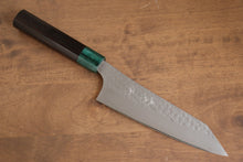 Yu Kurosaki Senko Ei SG2 Hammered Bunka 165mm Shitan (ferrule: Green Pakka wood) Handle - Seisuke Knife