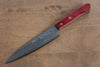 Nao Yamamoto VG10 Damascus Petty-Utility 150mm Red Pakka wood Handle - Seisuke Knife