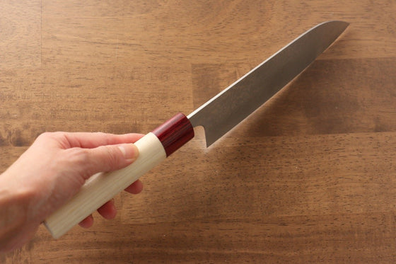 Masakage Kiri VG10 Damascus Santoku 170mm with Magnolia Handle - Seisuke Knife