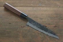  Ogata White Steel No.2 Kurouchi Damascus Petty-Utility 150mm with Shitan Handle - Seisuke Knife