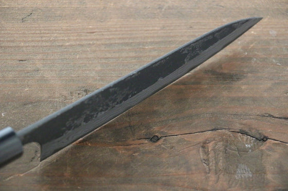 Ogata White Steel No.2 Kurouchi Damascus Petty-Utility 150mm with Shitan Handle - Seisuke Knife