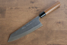  Nao Yamamoto Silver Steel No.3 Nashiji Bunka Japanese Knife 180mm with Walnut Handle - Seisuke Knife