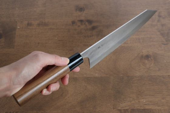 Nao Yamamoto Silver Steel No.3 Nashiji Bunka 180mm with Walnut Handle - Seisuke Knife