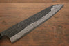 Ogata White Steel No.2 Kurouchi Damascus Gyuto  240mm with Shitan Handle - Seisuke Knife
