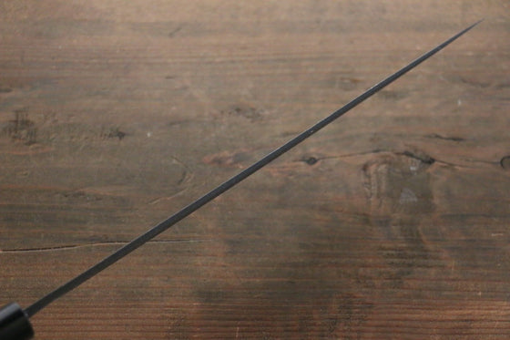 Ogata White Steel No.2 Kurouchi Damascus Sujihiki Japanese Knife 240mm with Shitan Handle - Seisuke Knife