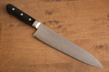  Seisuke VG10 8 Layer Damascus Migaki Finished Gyuto 210mm Black Pakka wood Handle - Seisuke Knife
