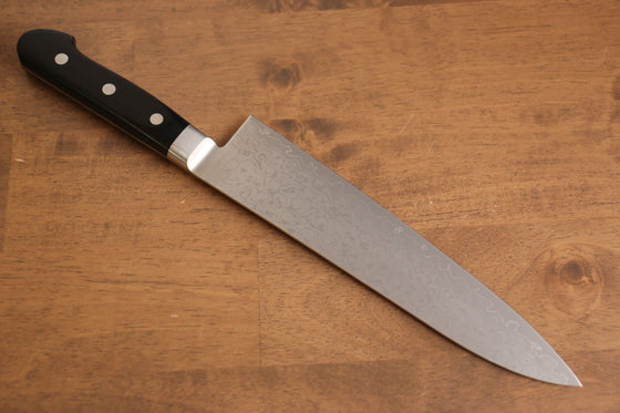 Seisuke VG10 8 Layer Damascus Migaki Finished Gyuto 210mm Black Pakka wood Handle - Seisuke Knife