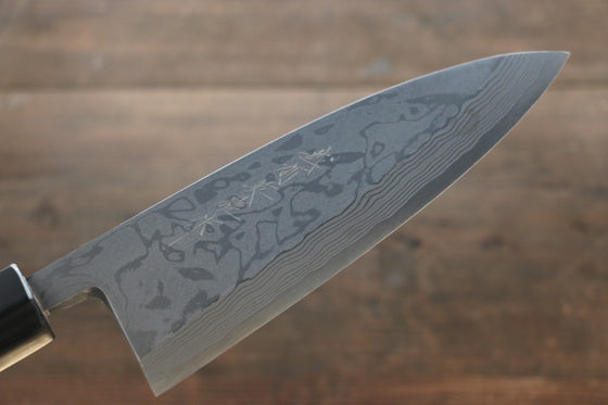 Hideo Kitaoka Blue Steel No.2 Damascus Deba Japanese Chef Knife 180mm - Seisuke Knife