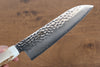 Sakai Takayuki VG10 33 Layer Damascus Santoku 180mm Cow Bone Handle with Sheath - Seisuke Knife