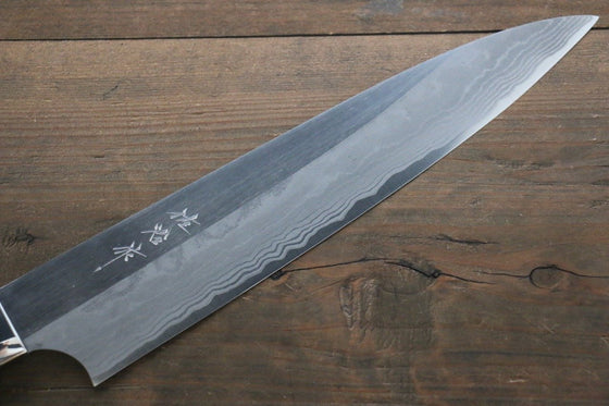 Takeshi Saji Blue Super Gyuto  240mm Black Micarta Handle - Seisuke Knife
