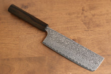 Yoshimi Kato VG10 Damascus Nakiri 165mm Enju Lacquered(Black） Handle - Seisuke Knife