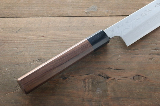 Hideo Kitaoka White Steel No.2 Damascus Kiritsuke Yanagiba Japanese Chef Knife 270mm - Seisuke Knife
