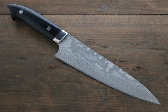 Takeshi Saji VG10 Black Damascus Gyuto Japanese Chef Knife 180mm wtih Black Micarta handle - Seisuke Knife