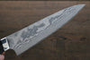 Takeshi Saji VG10 Black Damascus Gyuto Japanese Chef Knife 180mm wtih Black Micarta handle - Seisuke Knife