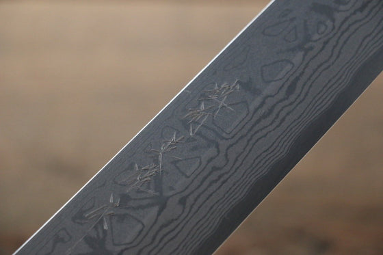 Hideo Kitaoka White Steel No.2 Damascus Kiritsuke Yanagiba Japanese Chef Knife 240mm - Seisuke Knife