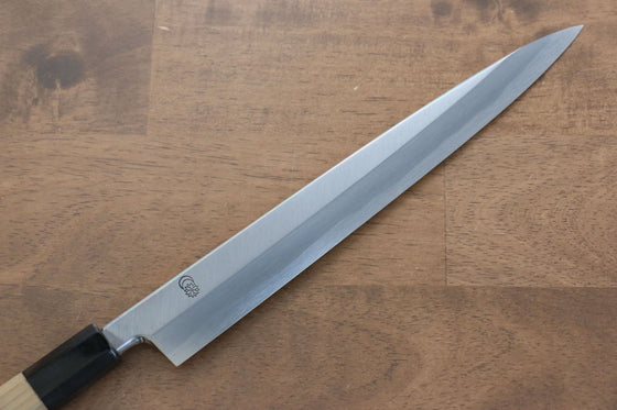Kikuzuki White Steel No.2 Kasumitogi Yanagiba 240mm with Magnolia Handle - Seisuke Knife