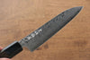 Makoto Kurosaki VG10 Damascus Petty-Utility  135mm Ebony Wood Handle - Seisuke Knife