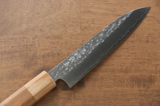 Makoto Kurosaki SPG2 Hammered(Maru) Petty-Utility 135mm Cherry Blossoms Handle - Seisuke Knife