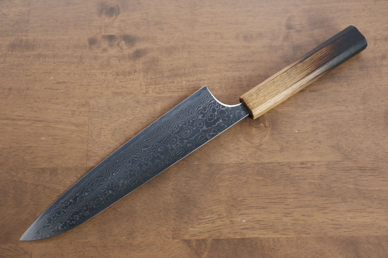 Anryu VG10 Migaki Finished Damascus Gyuto 210mm Oak Handle - Seisuke Knife