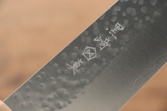Makoto Kurosaki R2/SG2 Hammered(Maru) Bunka Japanese Knife 180mm Cherry Blossoms Handle - Seisuke Knife