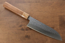  Makoto Kurosaki SPG2 Hammered(Maru) Santoku Japanese Knife 165mm Cherry Blossoms Handle - Seisuke Knife