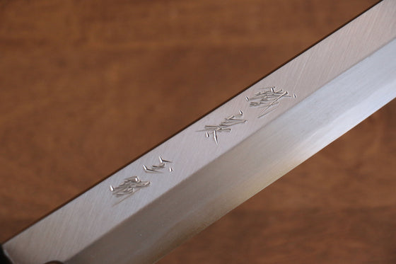Tessen by Tanaka Tamahagane Sakimaru Yanagiba Japanese Knife 315mm Wild Cherry Handle with Sheath - Seisuke Knife