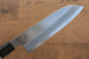 Kikuzuki White Steel No.2 Kasumitogi Santoku 180mm Magnolia Handle - Seisuke Knife