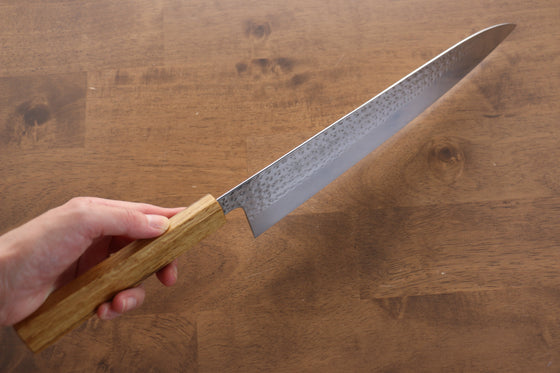 Yu Kurosaki Senko SG2 Hammered Gyuto 270mm with Lacquered Oak Handle - Seisuke Knife