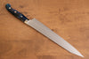Yu Kurosaki Senko Ei R2/SG2 Hammered Sujihiki 270mm with Blue Purple Acrylic Handle - Seisuke Knife