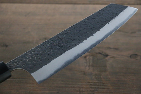 Yu Kurosaki Blue Super Clad Hammered Kurouchi Bunka Japanese Chef Knife 180mm - Seisuke Knife