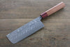 Yoshimi Kato R2/SG2 Damascus Nakiri Japanese Chef Knife 165mm with Honduras Handle - Seisuke Knife