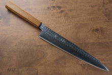  Yu Kurosaki Senko R2/SG2 Hammered Sujihiki  240mm Live oak Lacquered Handle - Seisuke Knife