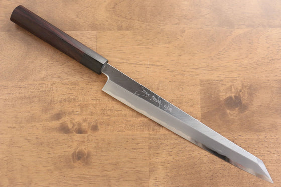 Jikko White Steel No.2 Kiritsuke Yanagiba  240mm with Shitan Handle - Seisuke Knife